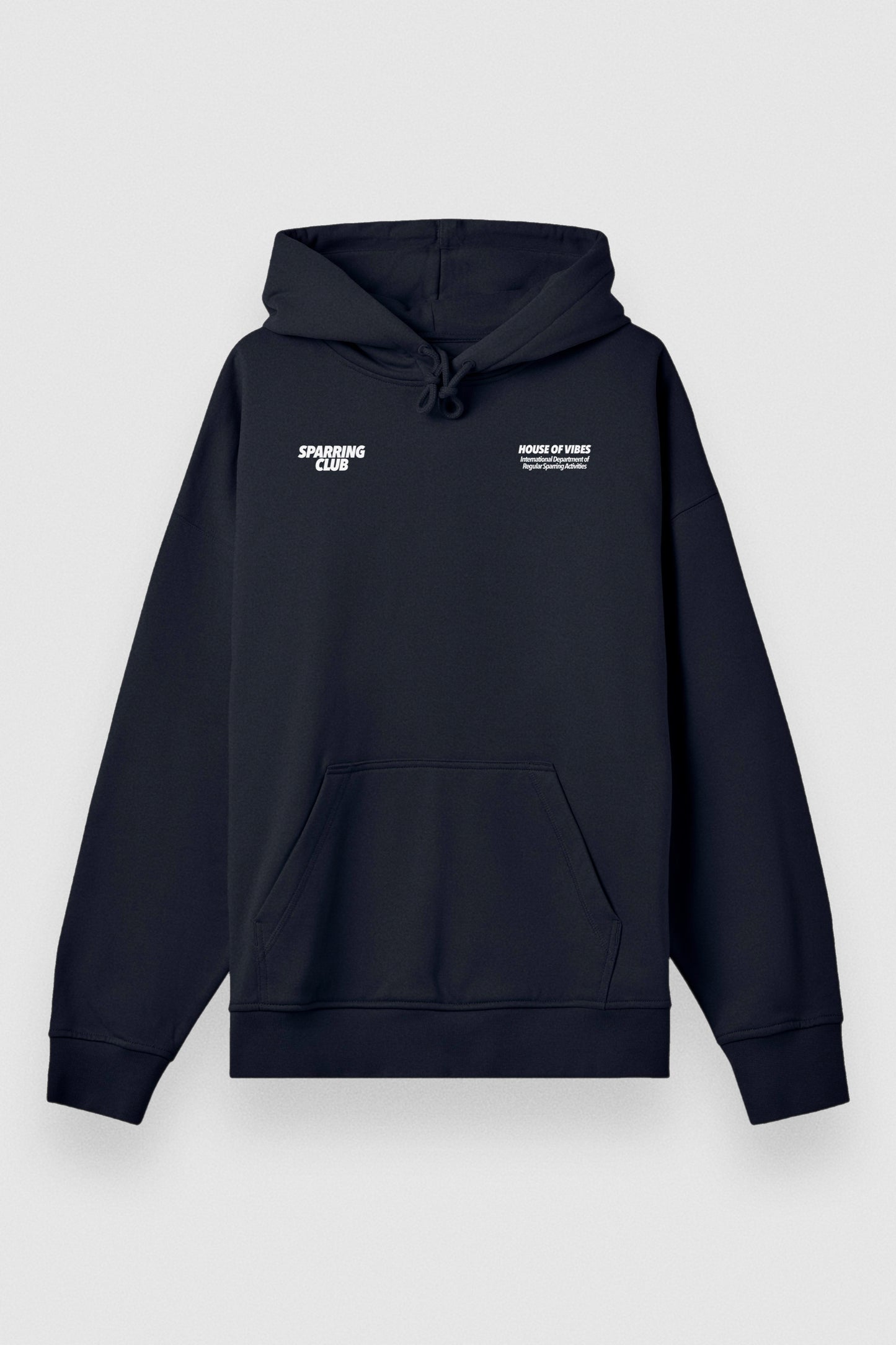 Sparring Club Heavy Oversized Black Boxing Hoodie House of Vibes