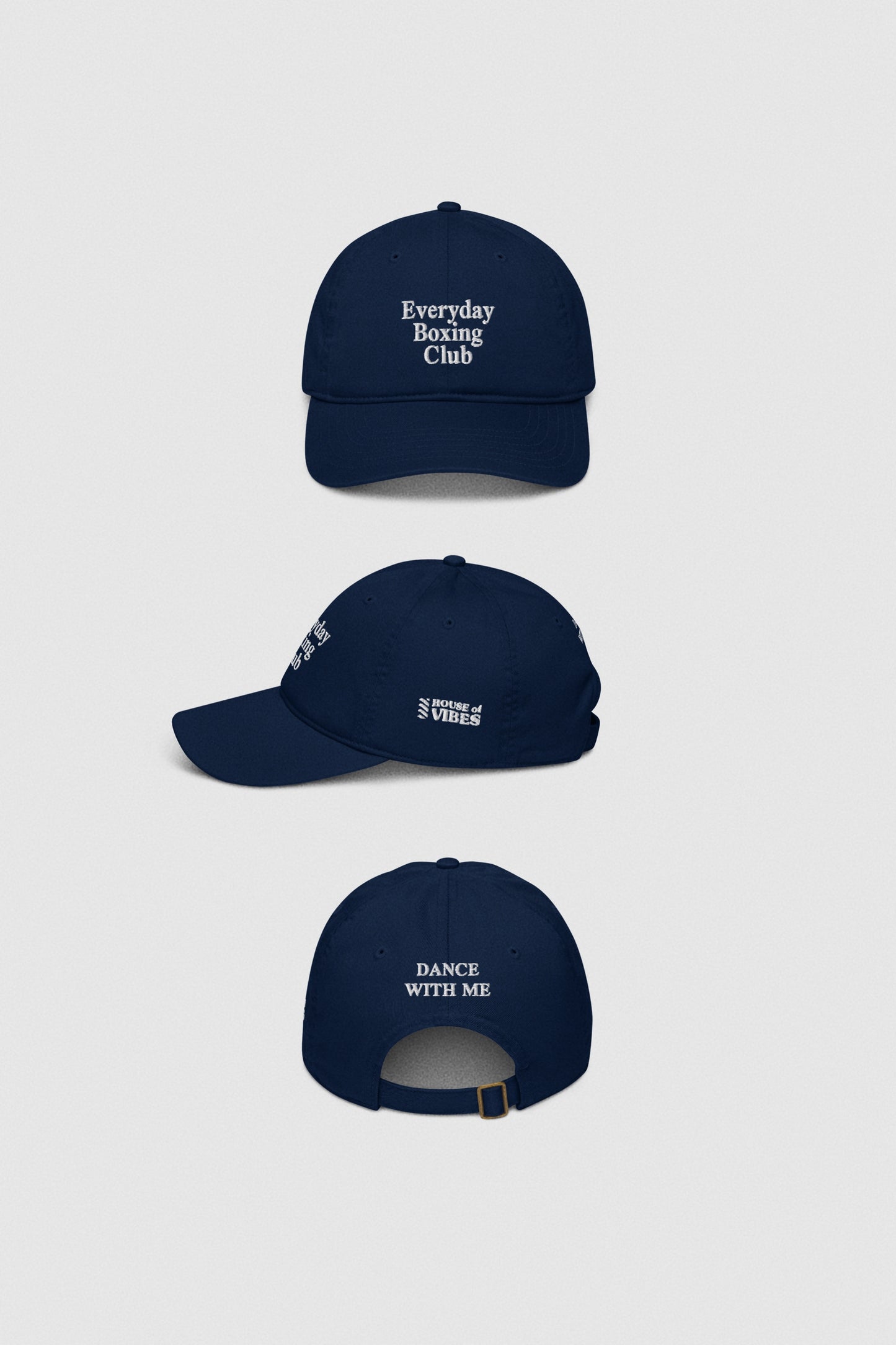 Everyday Boxing Club Cap "Dance with me" Organic Navy Blue Dad Hat House of Vibes