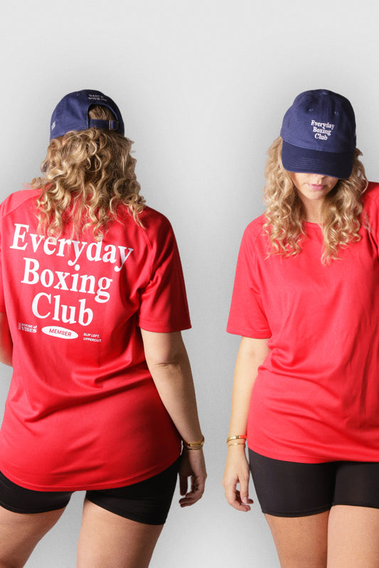 Everyday Boxing Club Ring-Red Workout Shirt House of Vibes