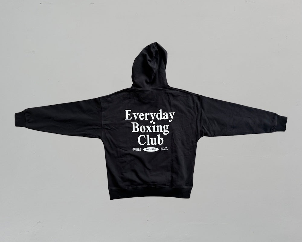 Everyday Boxing Club Black Boxy Oversized Organic Hoodie - House of Vibes